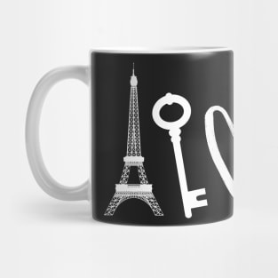 Paris holds the key to your heart Mug